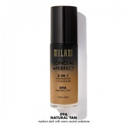 Conceal + Perfect Natural Tan 09A - 2-in-1 Foundation + Concealer - Milani